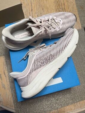 Hoka Women's Neutral  Shoes - Blush Pink & White